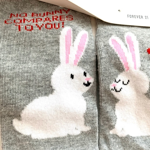 Forever 21 Ankle Socks 4 Pairs Animal Fox Bunny Soda Print - Picture 11 of 11